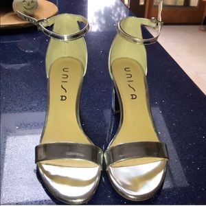 Unisa Silver Block Heel